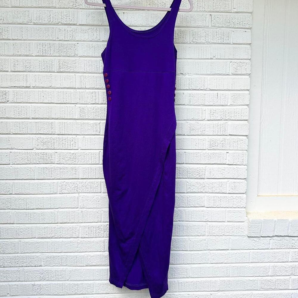 Vintage 90s Bonnie USA Purple Maxi Dress